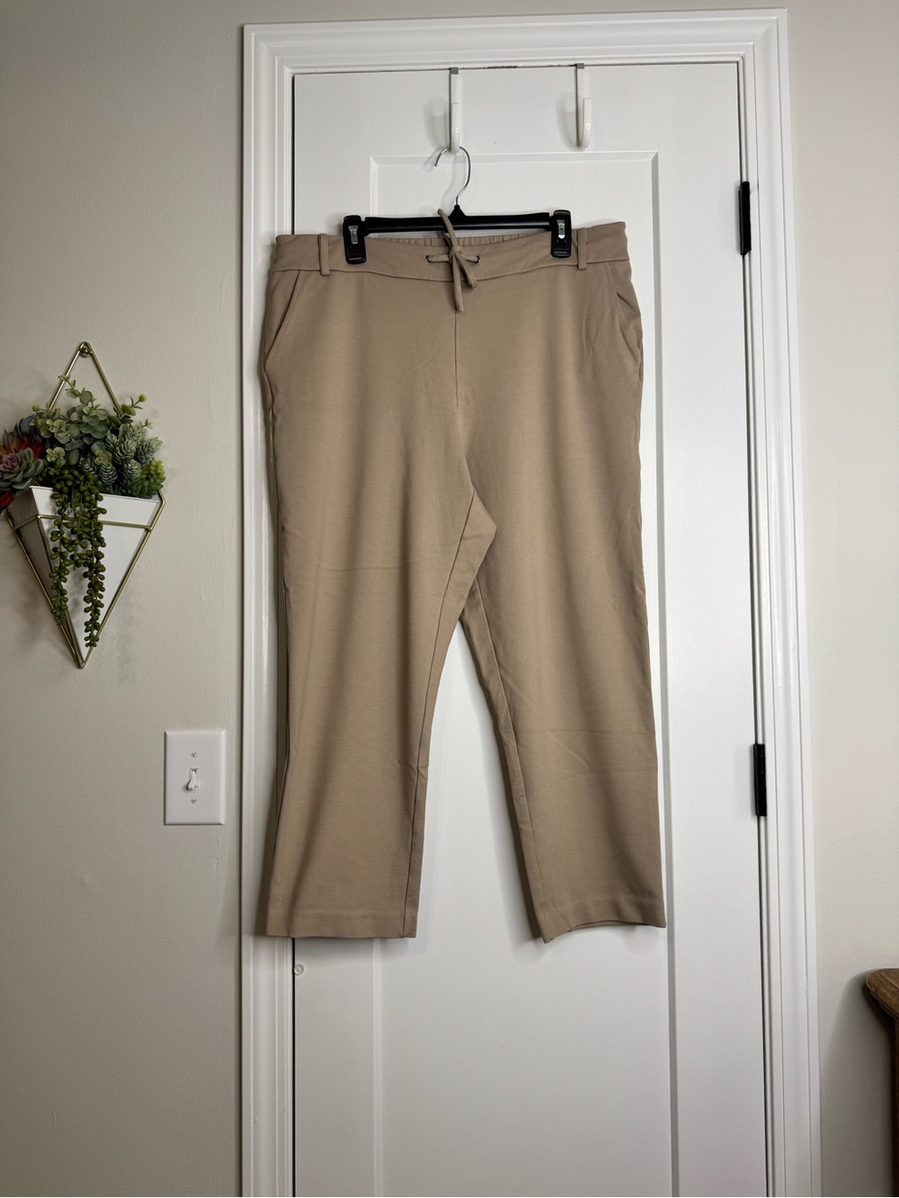 Jules & Leopold Tan Pull On Knit Pants